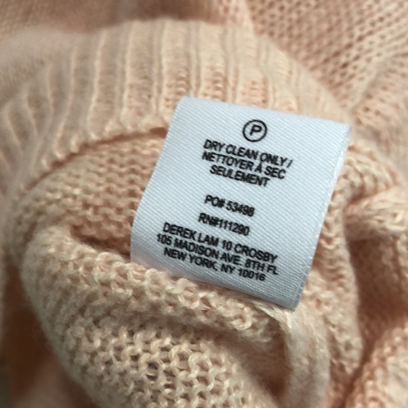 Derek Lam 10 Crosby Peach Cashmere Tie Back Sweater - Picture 10 of 10